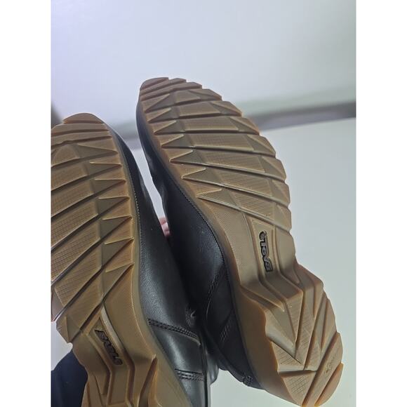 Teva Leather Riding Boots Size 7 Waterproof Knee High Indie Boho Chic Winter - Picture 7 of 8